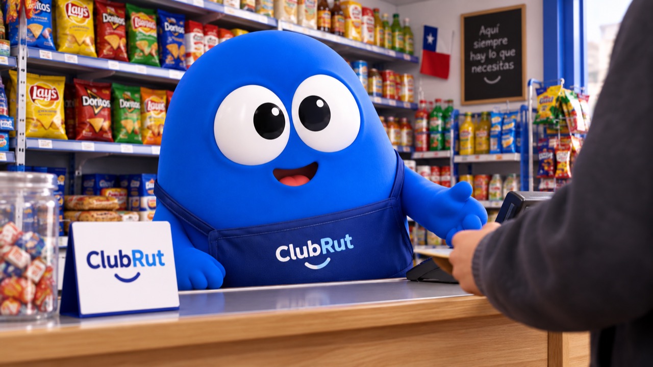 RUTIN atendiendo en la caja de un almacén con ClubRut